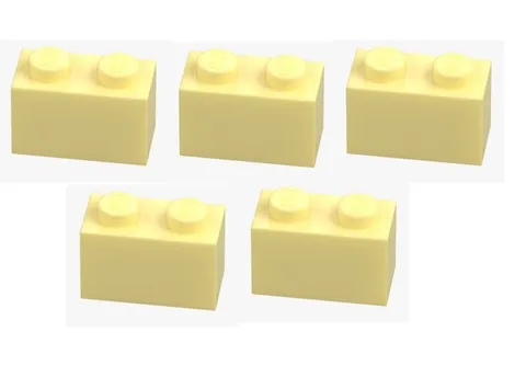 LEGO ® 5x brick 1x2 cool yellow brick 6022083 3004 spare parts basic brick