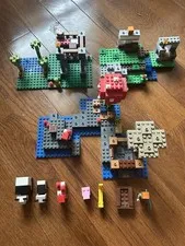 LEGO Minecraft Set Lot 3 99.9% Complete Sets Retired Disassembled-Organized