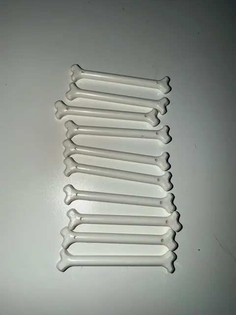 LEGO Bone, Long 92691 Authentic Lego Animal Bone (x10) White - NEW