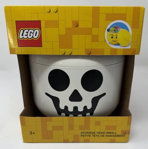 LEGO Skeleton Storage Head Small New
