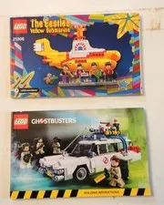 2 LEGO Manuals The Beatles Yellow Submarine 21306 & Ghostbusters 2914 6115700