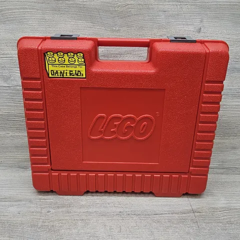 Vintage 1985 LEGO Red Plastic Storage Carry Case Box Organizer Container US Made