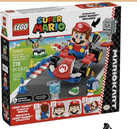 LEGO Super Mario Mario Kart Interactive LEGO Mario & Standard Kart 72043 278pcs