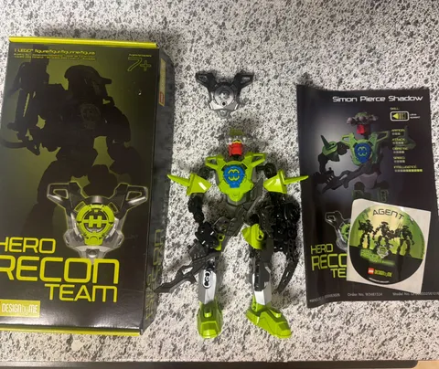 RARE BLACK & SILVER CHESTPLATE LEGO Hero Factory Hero Recon Team Bionicle