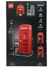 LEGO Ideas Red London Telephone Box 21347 New Sealed Building Retired Set NEW!