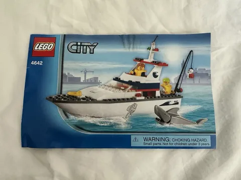 LEGO City: Fishing Boat (4642) Complete Set! With Instructions. Great Condition.
