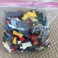 Gallon Bag Filled With Random Lego Bricks And Pieces