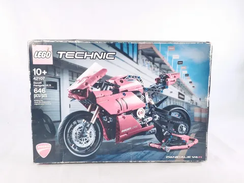 LEGO Technic 42107 Ducati Panigale V4 R Retired Sealed 646pc Box Damage