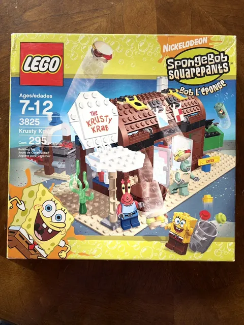 SEALED NIB LEGO SpongeBob SquarePants Krusty Krab 3825 Complete Set 
