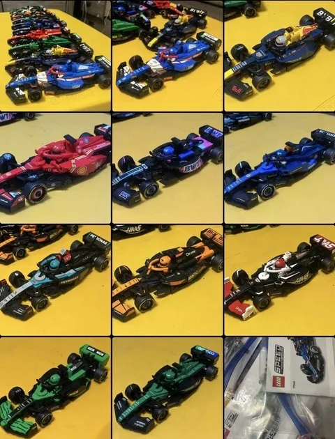 Complete set of All 10 LEGO Speed Champions Formula 1 (2025)