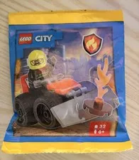 Lego City Firefighter with Bulldozer Paper Bag