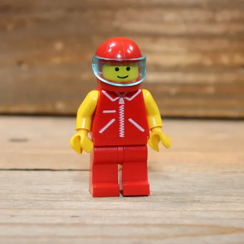 LEGO Classic Town Minifigure jred012 Red Jacket with Zipper Midnight Transport