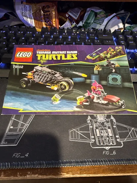 Lego Teenage Mutant Ninja Turtles 79102 Stealth Shell Pursuit Manual Only 2013