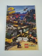 Rare Advertising Flyer Promo Sheet LEGO City City Train 4559 4555 4532 4565 1997 #2