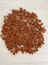 LEGO LOT DARK ORANGE 344 PCS 1X1 BRICK ROUND PLATE SLOPE VARIETY BUILDING PIECE