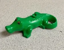 Lego Duplo GREEN ALLIGATOR CROCODILE  Water Animal Zoo replacement piece 2284