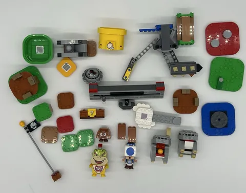 Lego Super Mario Interactive Figures and Pieces Lot Bowser Jr Toad