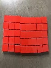 LEGO 3245c Red Brick 1 x 2 x 2 with Inside Stud Holder 40 Pieces