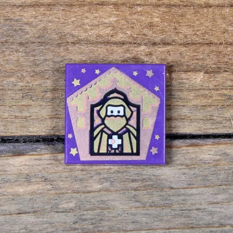 LEGO Harry Potter Tile 2 x 2 Chocolate Frog Card Godric Gryffindor 3068pb1745