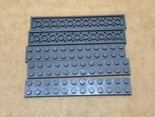 LEGO Parts - Dark Bluish Gray Plate 2 x 12 - No 2445 - QTY 5