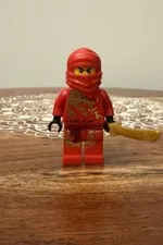 LEGO Ninjago Kai DX Minifigure njo0009 Hood & Dragon Print Torso w/ Gold Sword