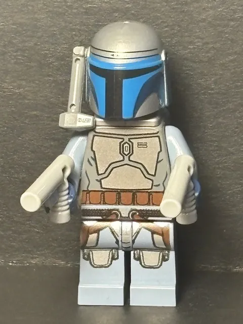 Lego Jango Fett Star Wars Bounty Hunter Minifigure Blue Smile 75015 sw0468