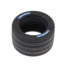 1x LEGO Technic Wheel Rim Black Michelin Logo Blue White 4182016 32296pb02