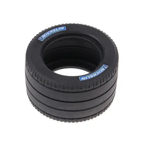 1x LEGO Technic Wheel Rim Black Michelin Logo Blue White 4182016 32296pb02