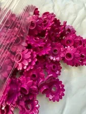 LEGO- NEW- #6901-MAGENMTA-FLOWER ROUND/16 PETALS/SUNFLOWER-10 PIECES
