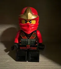 LEGO NINJAGO Red Ninja Minifigure w/ Helmet & Digital Display Chest