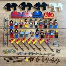 LEGO Minifigure Bundle Castle Black Falcons Lion Knight Soldier Lot Set Bulk