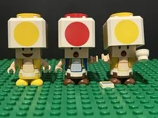 Lego Super Mario Toad Minifigure Lot of 3 71407 mar0095 mar0189 *READ*