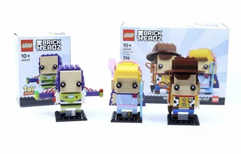 LEGO BRICKHEADZ: Woody and Bo Peep (40553) and Buzz Lightyear (40552) Year 2022