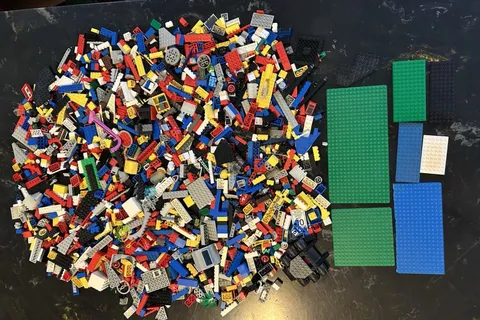 LEGO 6 Pound Bulk Mixed Lot Basic and Specialty Building Pieces Plates Mix #3