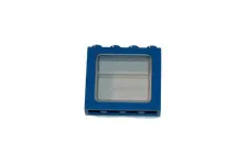 Lego® TRAIN Railway 9V 12V RC Window with Glas 4x3 STANDARD BLUE