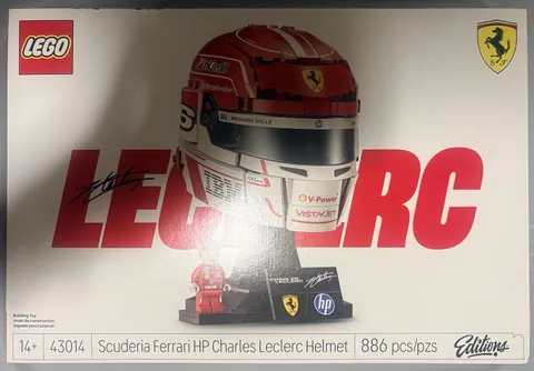 Lego Editions Scuderia Ferrari HP Charles Leclerc Helmet Set - 43014 -New/Sealed