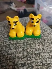 Lego Duplo Tiger Cub Wild Cat Animal Zoo Replacement Piece Safari Small Ones J