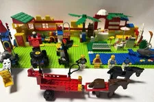 LEGO Set Paradisa Lot Minifigure Window ladder Pool workplace Horse