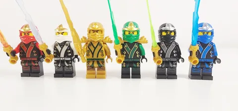 Lego Ninjago Final Battle Minifigure Lot of 6 - Lloyd Zane Jay Cole Kai
