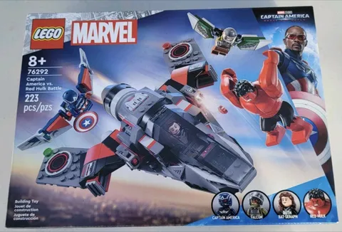 LEGO Marvel Captain America vs Red Hulk Battle Building Set (76292) NEW Sealed