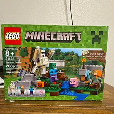 LEGO Minecraft 21123 The Iron Golem Set 208 pcs Alex Zombie Iron Golem 8+