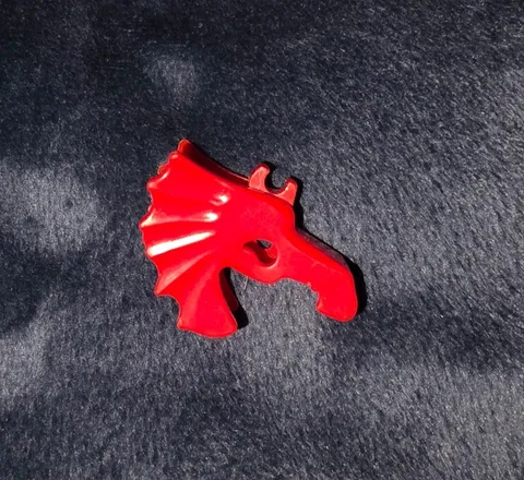 Lego Parts Red Dragon Horse Battle Helmet ~ No 6125 ~ Castle Knights Kingdom