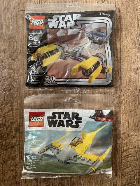 Lot LEGO Star Wars Naboo Starfighter 30383 Podracer 30461 Anniversary Polybags
