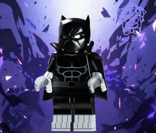 Lego Marvel - Mr J Brick - Black Panther minifigure