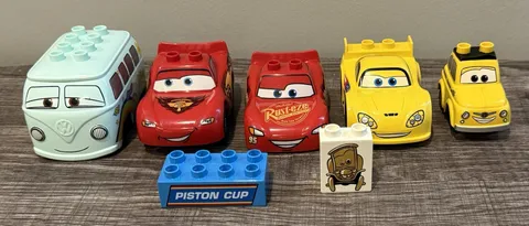 Lego Duplo Disney Cars Lot Lightning McQueen Jeff Gorvette Luigi Filmore Parts