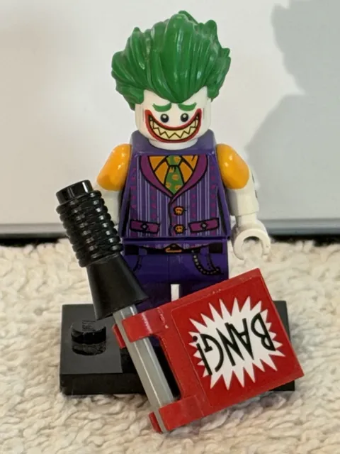 LEGO Batman Movie the Joker Minifigure 70906 Joker With BANG Gun