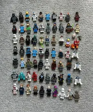 LEGO Star Wars Mixed Minifigure Lot w/ Darth Vader R2-D2 Boba Fett Batman