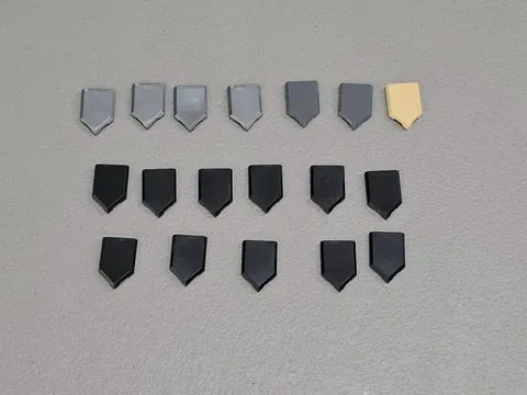 Lego 22385 Tile Modified 2 x 3 Pentagonal - NEW Flat Silver Black Tan Dark Bluis