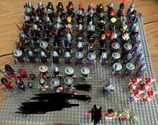 Lego Minifigure Lot Collection Lion Knights HUGE Medieval/Castle Old and New