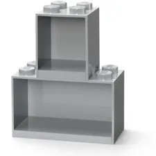 LEGO Storage Products: 41171740 Brick Shelf Set Medium Stone Grey NEW